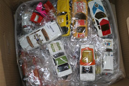 A collection of Dinky, Corgi, Matchbox and other model vehicles